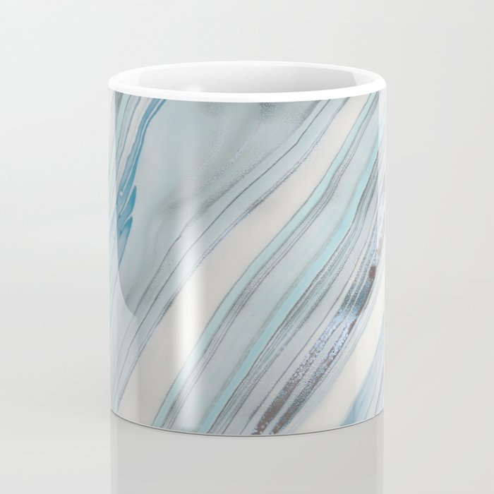 Soft Blue Aqua Marble Elegance Coffee Mug Gallery Image 4