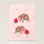 Tortoises love strawberries Stationery Card Gallery Image 2