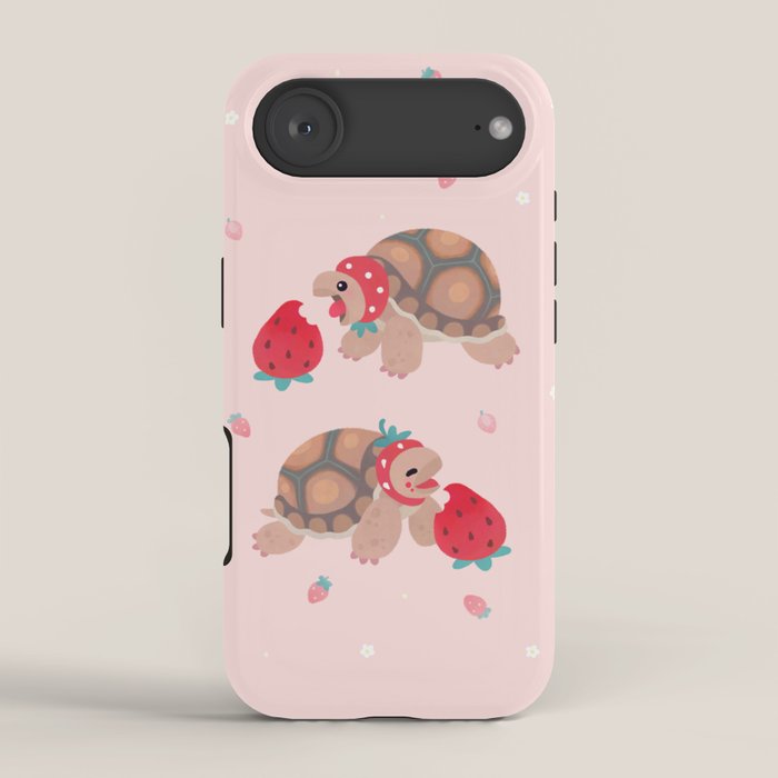 Tortoises love strawberries iPhone Case Gallery Image 2