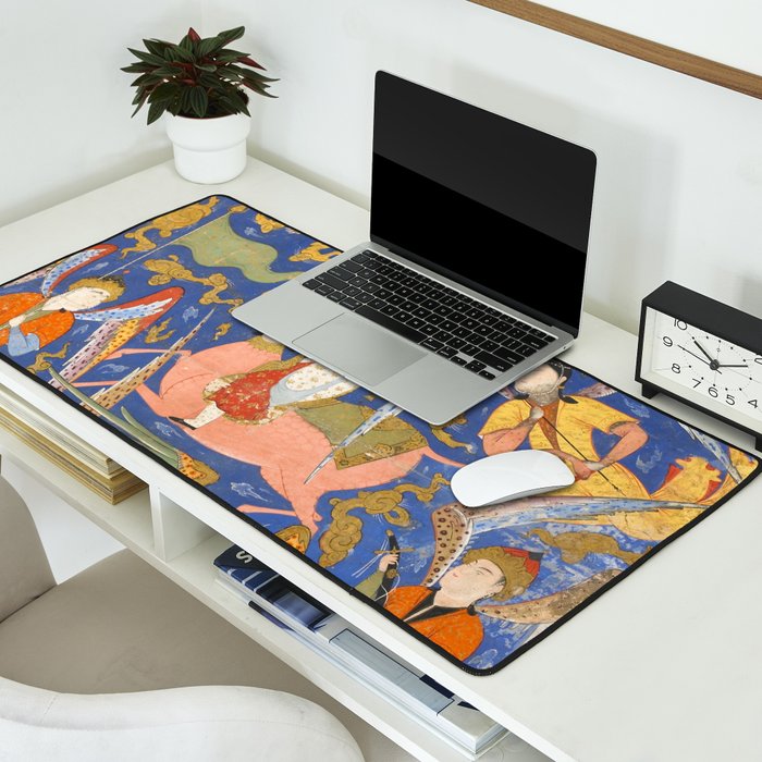 Falnama (Book of omens), The Night Journey (Miâraj) Desk Mat Gallery Image 2