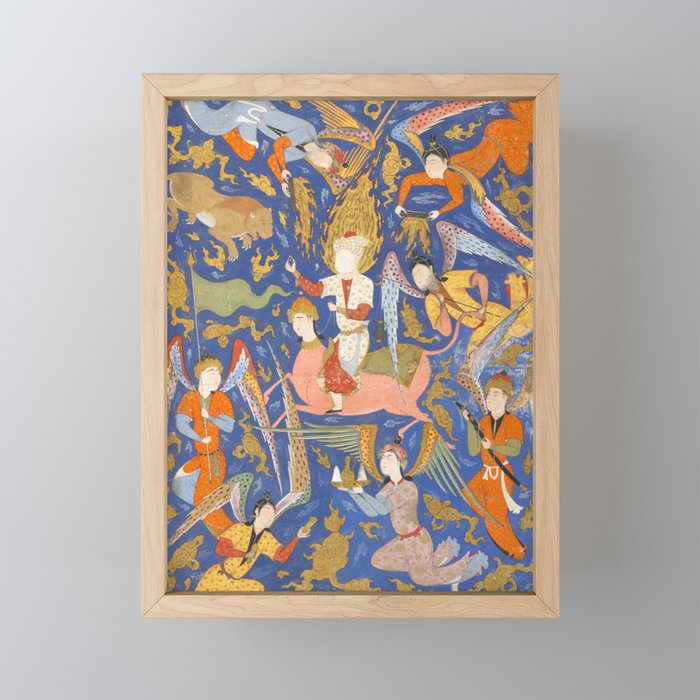 Falnama (Book of omens), The Night Journey (Miâraj) Mini Art Print Gallery Image 1