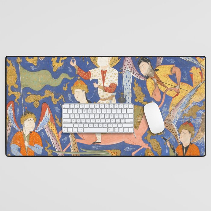 Falnama (Book of omens), The Night Journey (Miâraj) Desk Mat Gallery Image 1