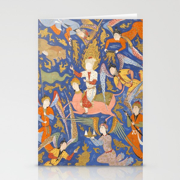 Falnama (Book of omens), The Night Journey (Miâraj) Stationery Card Gallery Image 2