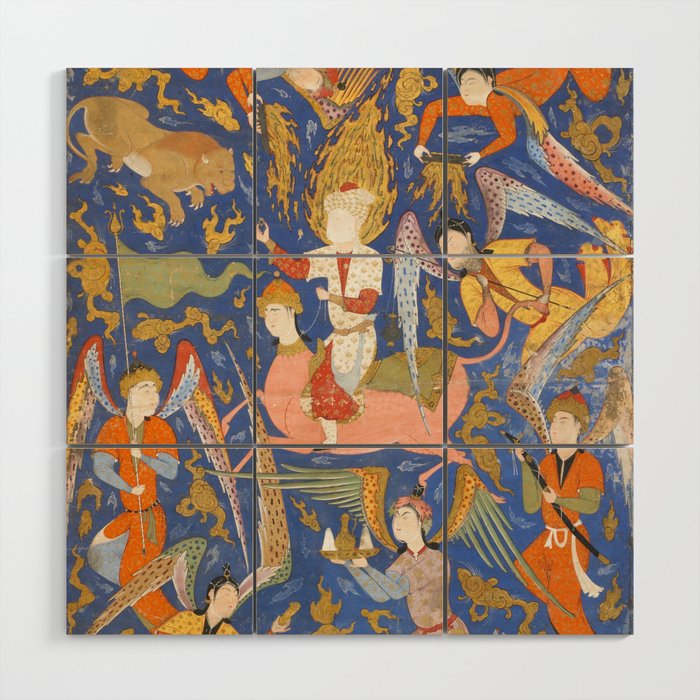 Falnama (Book of omens), The Night Journey (Miâraj) Wood Wall Art Gallery Image 1