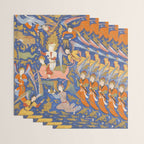 Falnama (Book of omens), The Night Journey (Miâraj) Wrapping Paper Gallery Image 3
