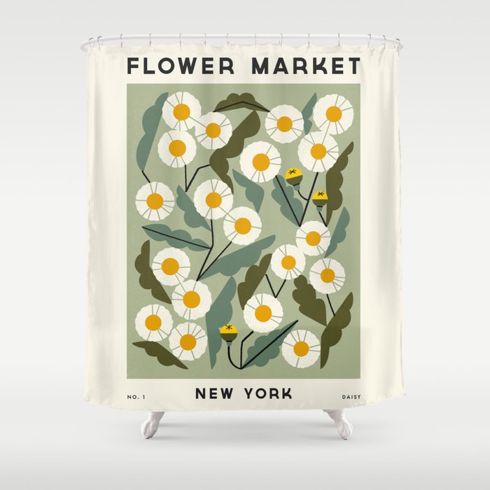 Flower Market No. 1 Shower Curtain Gallery Image 1