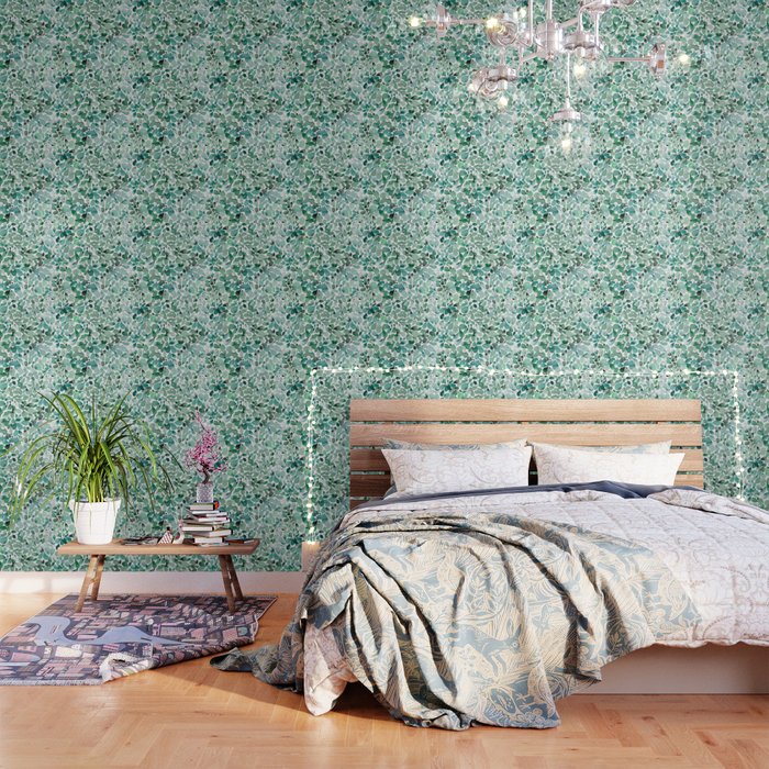 Watercolor Eucalyptus Botanical Green Leaves Wallpaper Gallery Image 3