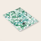 Watercolor Eucalyptus Botanical Green Leaves Notebook Gallery Image 3