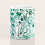 Watercolor Eucalyptus Botanical Green Leaves Coffee Mug Gallery Image 4