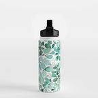 Watercolor Eucalyptus Botanical Green Leaves Water Bottle Gallery Image 2
