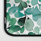 Watercolor Eucalyptus Botanical Green Leaves Laptop Sleeve Gallery Image 3