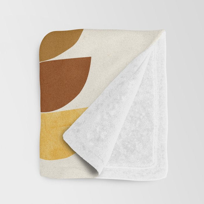 Abstract Collage With Warm Shapes Throw Blanket Gallery Image 3