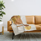 Abstract Collage With Warm Shapes Throw Blanket Gallery Image 1