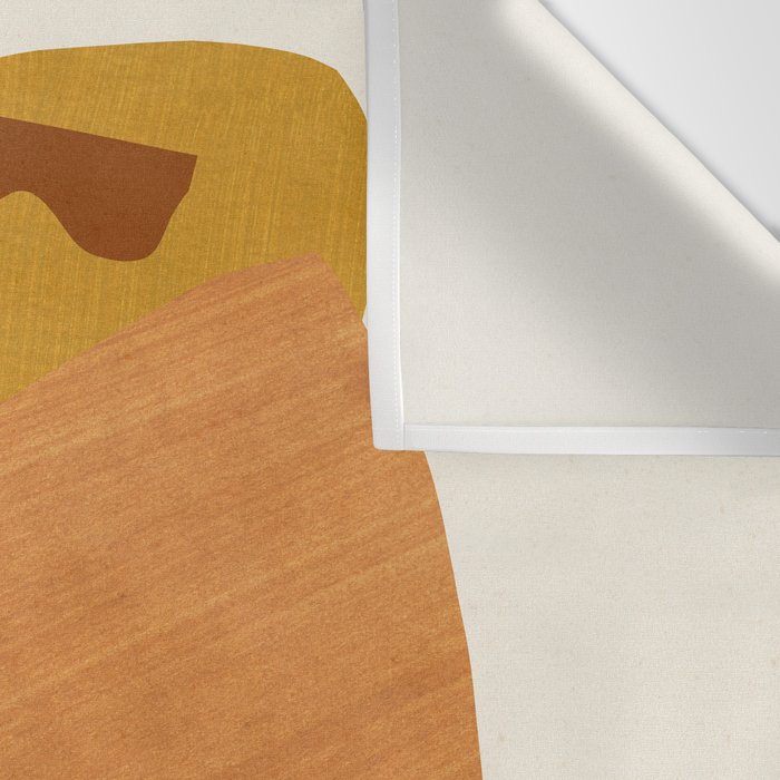 Abstract Collage With Warm Shapes Wall Tapestry Gallery Image 3