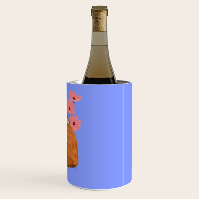 Graceful Fox Among Flowers Wine Chiller Gallery Image 3