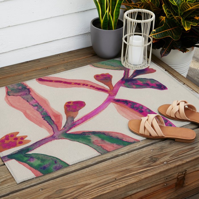 Garden Stories #1 Outdoor Rug Gallery Image 2