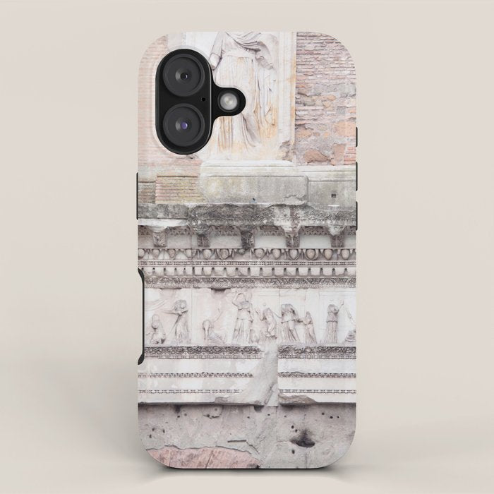 Minerva Temple - Rome Forum Architecture Photography iPhone Case Gallery Image 1