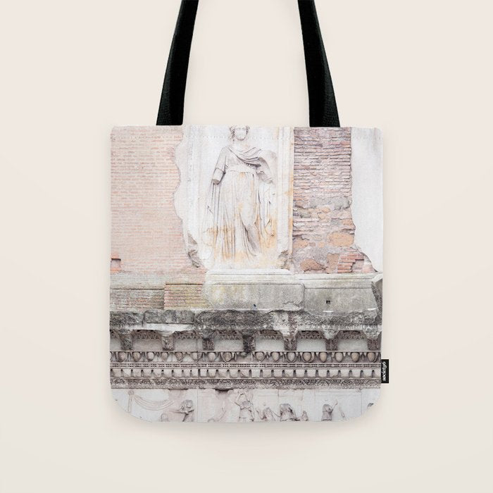 Minerva Temple - Rome Forum Architecture Photography Tote Bag Gallery Image 1