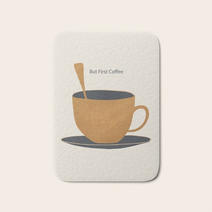 But First Coffee 2 Bath Mat Gallery Image 1