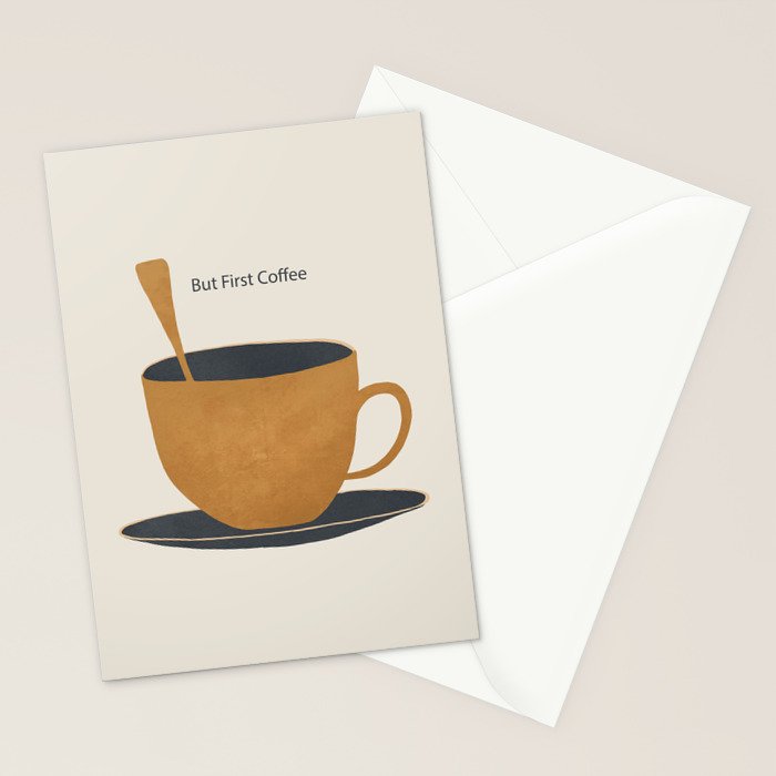 But First Coffee 2 Stationery Card Gallery Image 2