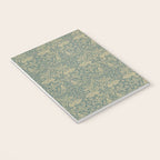 William Morris Brer Rabbit Blue Peacock Gold Vintage Pattern Notebook Gallery Image 3