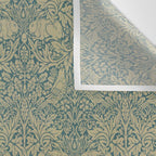 William Morris Brer Rabbit Blue Peacock Gold Vintage Pattern Wall Tapestry Gallery Image 3