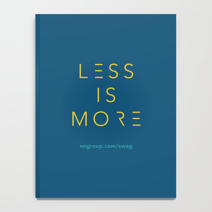 Less Is More Notebook Gallery Image 4