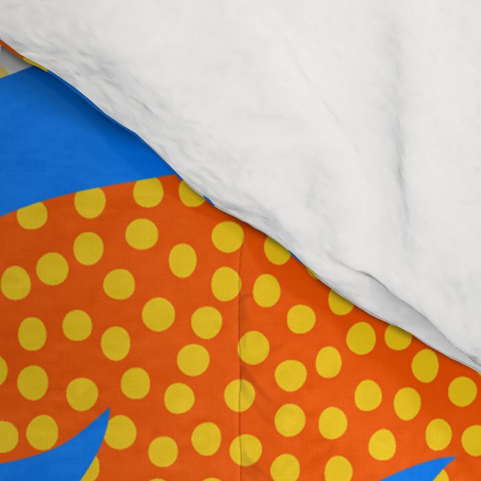 Abstract hand drawn shapes doodle pattern Comforter Gallery Image 4