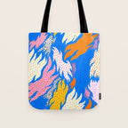 Abstract hand drawn shapes doodle pattern Tote Bag Gallery Image 1