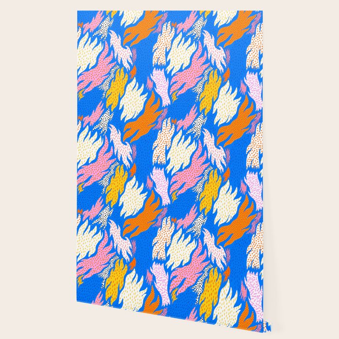 Abstract hand drawn shapes doodle pattern Wallpaper Gallery Image 2