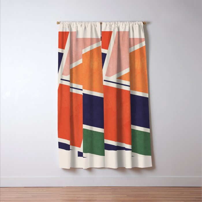 Modern Abstraction 18 Window Curtain Gallery Image 3