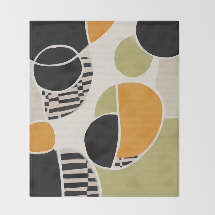 Stripes and Shapes III Throw Blanket Gallery Image 2