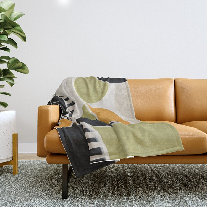 Stripes and Shapes III Throw Blanket Gallery Image 1