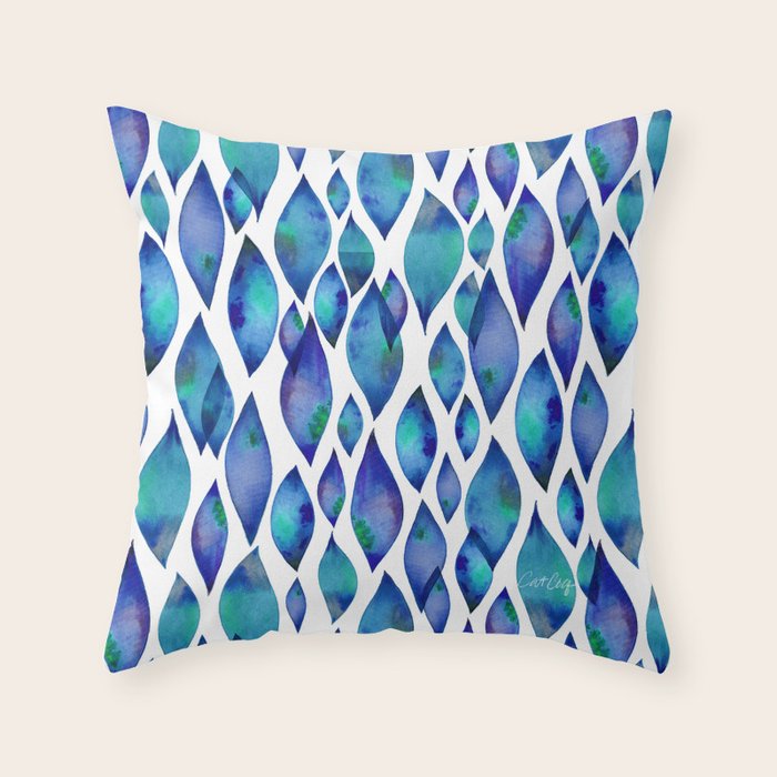 Leaf Drips  Throw Pillow Gallery Image 1