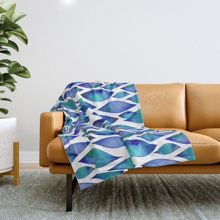 Leaf Drips  Throw Blanket Gallery Image 1