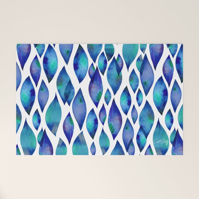Leaf Drips  Welcome Mat Gallery Image 1