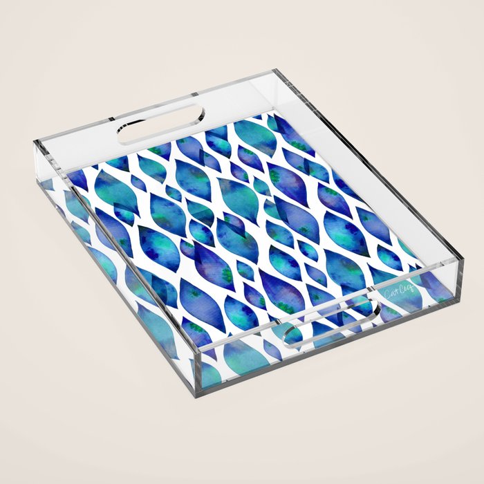 Leaf Drips  Acrylic Tray Gallery Image 1