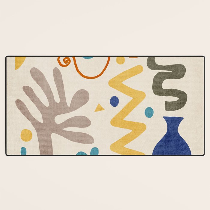 Modern Boho Matisse Inspired Artwork Desk Mat Gallery Image 3