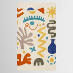 Modern Boho Matisse Inspired Artwork Tablecloth Gallery Image 2