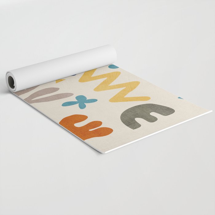 Modern Boho Matisse Inspired Artwork Yoga Mat Gallery Image 2