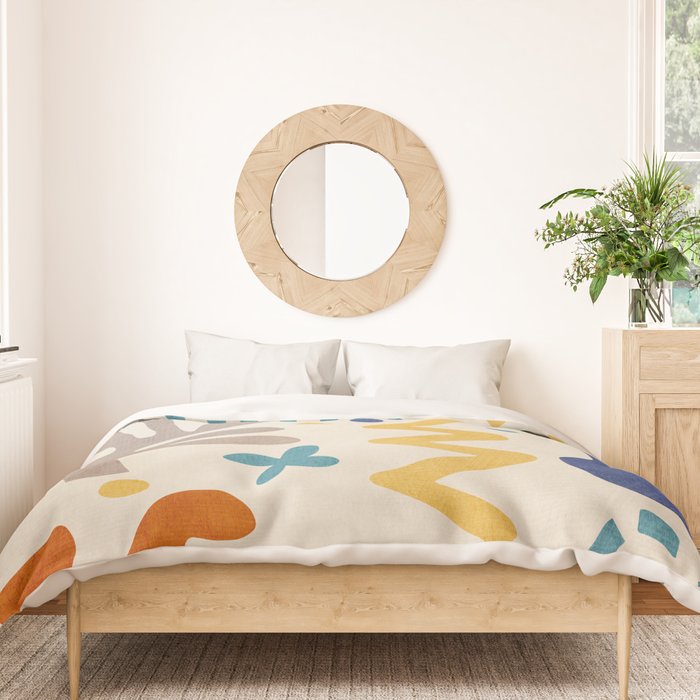 Modern Boho Matisse Inspired Artwork Duvet Cover Gallery Image 3