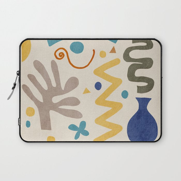 Modern Boho Matisse Inspired Artwork Laptop Sleeve Gallery Image 1