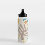 Modern Boho Matisse Inspired Artwork Water Bottle Gallery Image 3