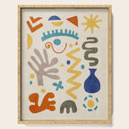 Modern Boho Matisse Inspired Artwork Serving Tray Gallery Image 1