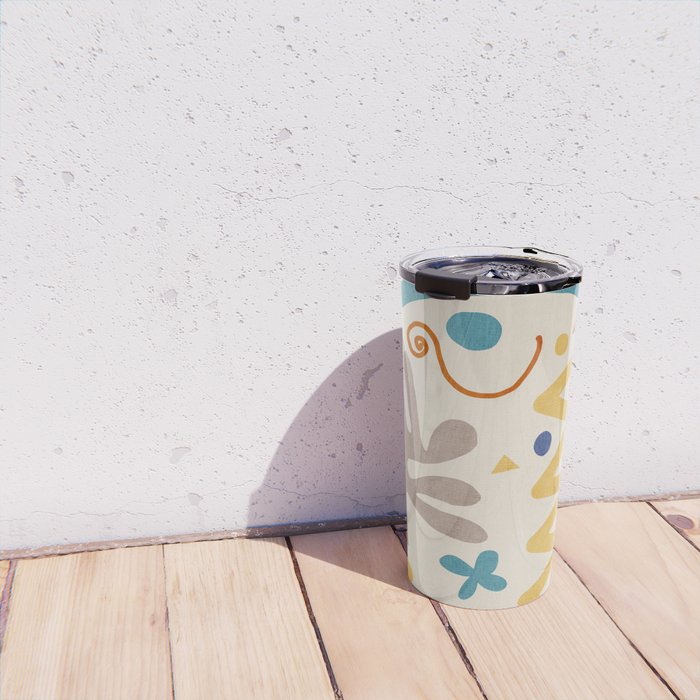 Modern Boho Matisse Inspired Artwork Travel Mug Gallery Image 4
