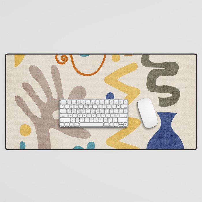 Modern Boho Matisse Inspired Artwork Desk Mat Gallery Image 1