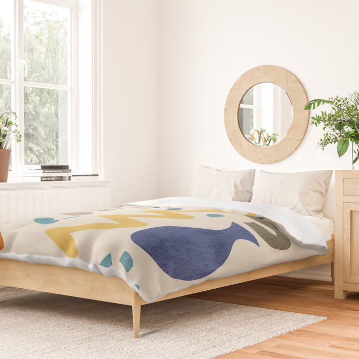 Modern Boho Matisse Inspired Artwork Duvet Cover Gallery Image 2