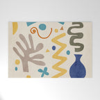 Modern Boho Matisse Inspired Artwork Welcome Mat Gallery Image 1