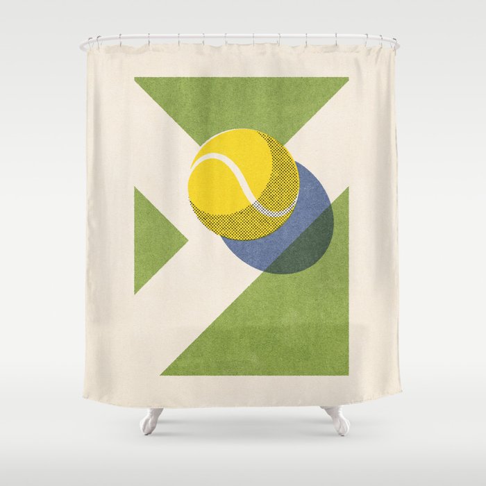 BALLS - Tennis - Grass Court - II b Shower Curtain Gallery Image 1
