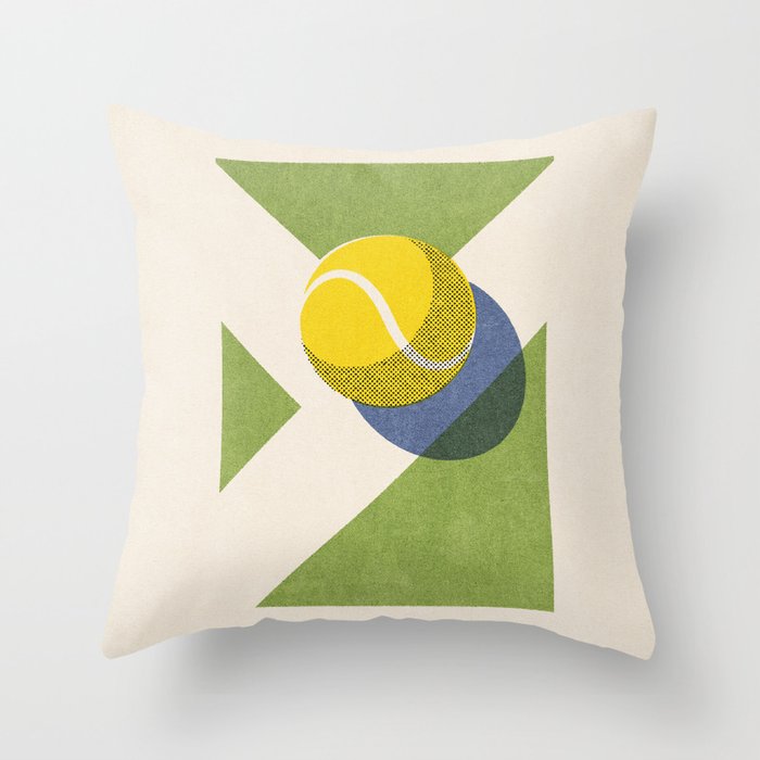 BALLS - Tennis - Grass Court - II b Throw Pillow Gallery Image 6